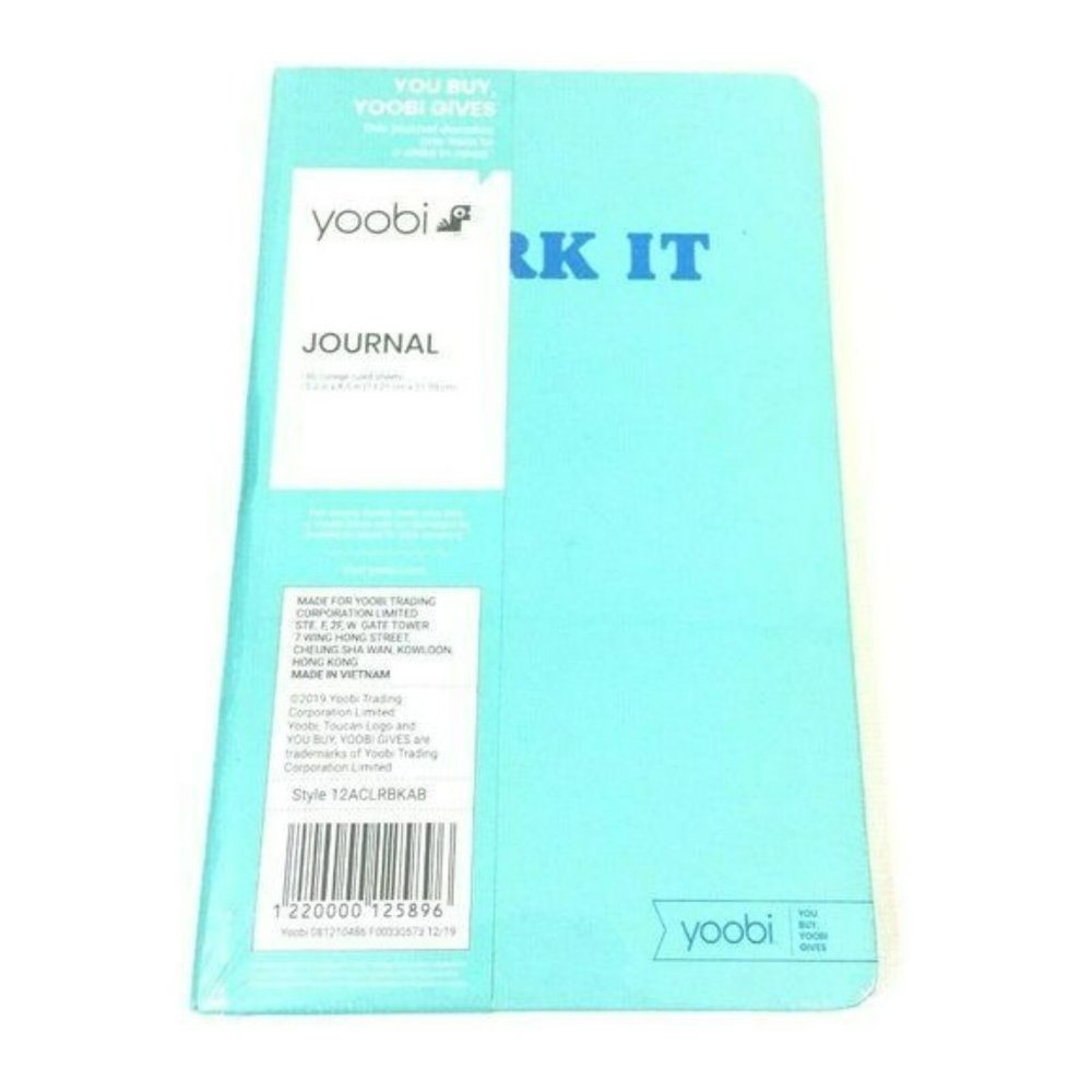 Yoobi Journal Notebook 80 College Ruled Sheets